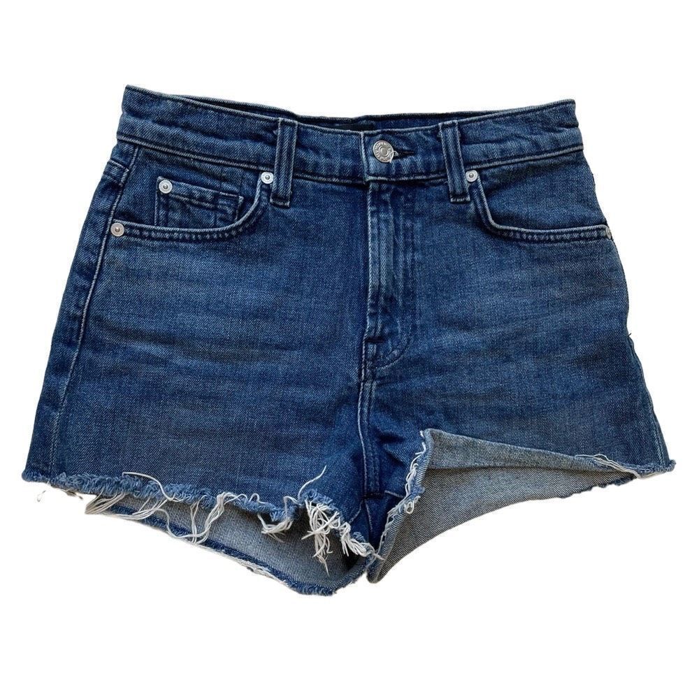 7 For All Mankind Cut‎ Off Hi-Rise Denim Short - Women’s 25
